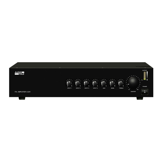 Audio Pole A 241 User Manual