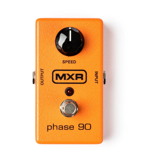 Dunlop MXR M101 PHASE 90 Manual