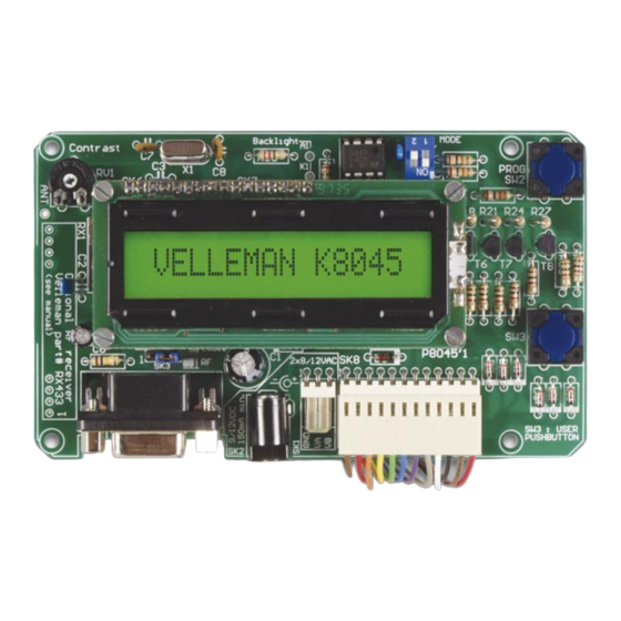 Velleman K8045 Manual