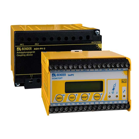 Bender ISOMETER  isoPV with AGH-PV Manual