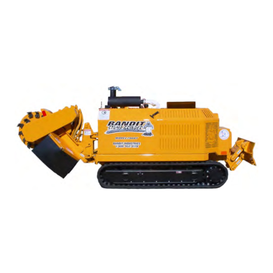 Brush Bandit 2900T Operating & Parts Manual