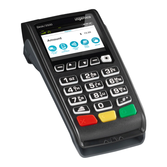 Ingenico Desk3500 Quick Manual