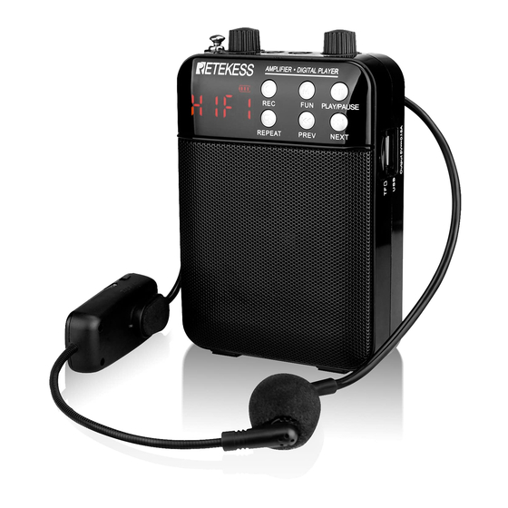 Retekess TR619W User Manual