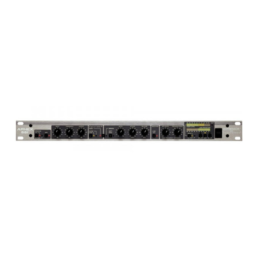 Aphex 661 Specification Sheet