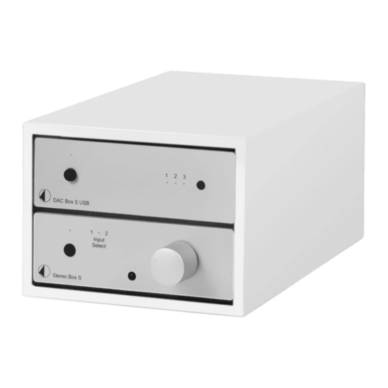 Box-Design Pro-Ject Bluetooth Box S Instructions For Use