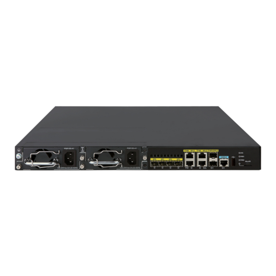 HP HPE FlexNetwork MSR Router Series Configuration Manual