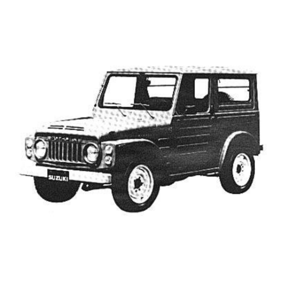 Suzuki LJ80 Owner's Manual