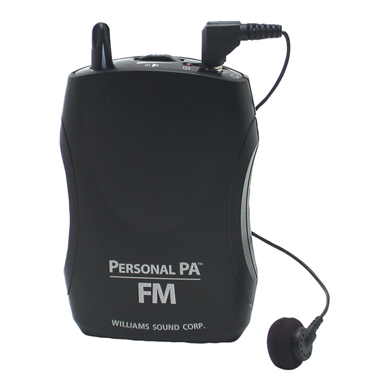 Williams Sound PPA R35-8N Specifications