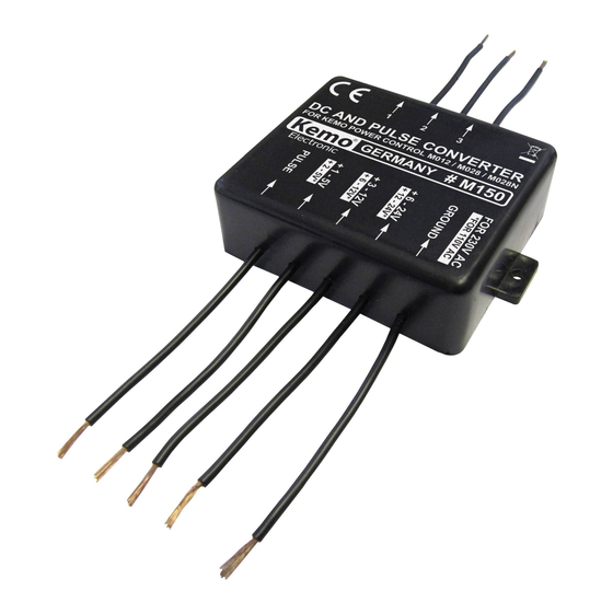 Kemo Electronic M150 Manual