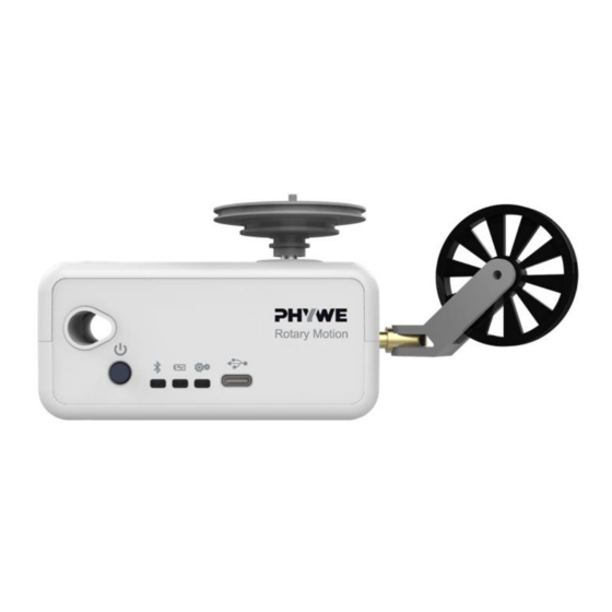 PHYWE Cobra SMARTsense Rotary Motion Operating Instructions
