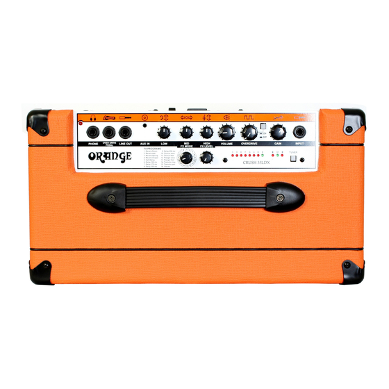 ORANGE CR35LDX Owner's Manual