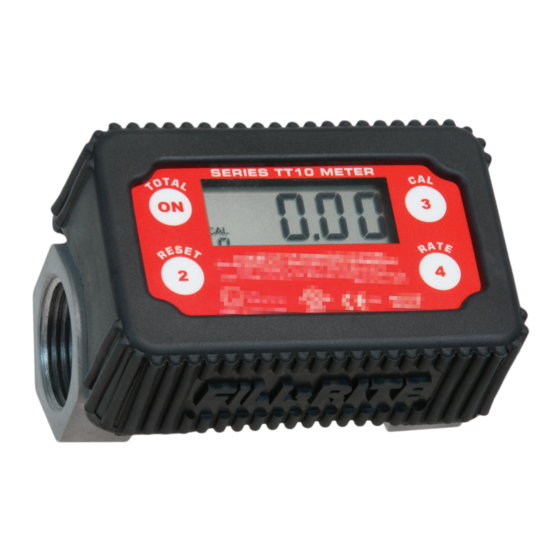 Tuthill FILL-RITE TT10ANC Operation And Safety Manual