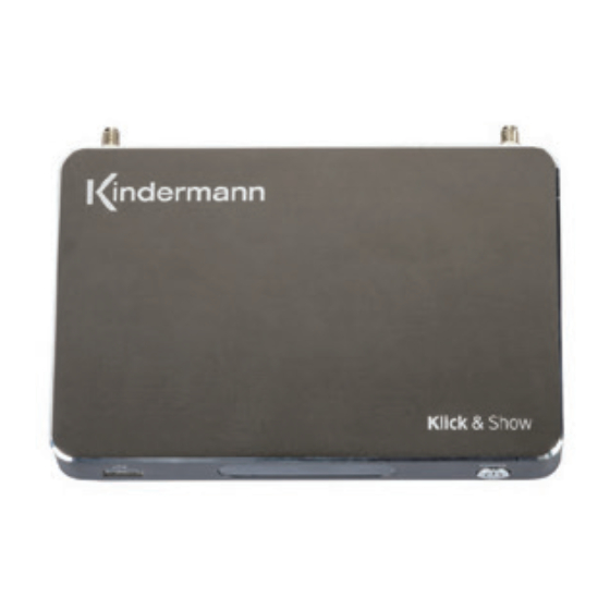 Kindermann 7488000305 Quick Start Manual