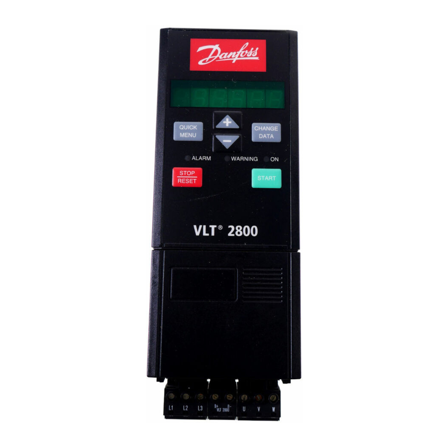 Danfoss VLT 2800 Manual