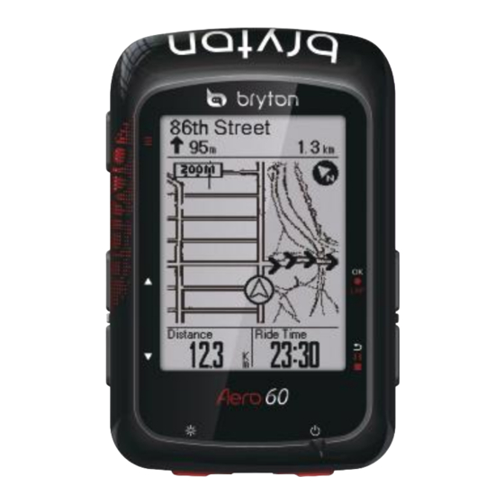 Bryton Aero 60 Quick Start Manual