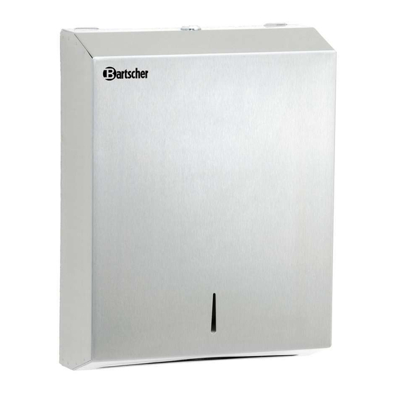 Bartscher 850006 Quick Start Manual