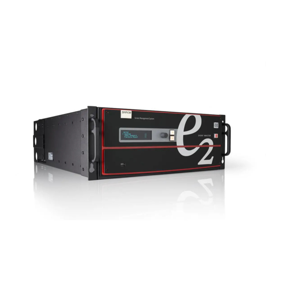 Barco E2 Gen 2 Quick Start Manual