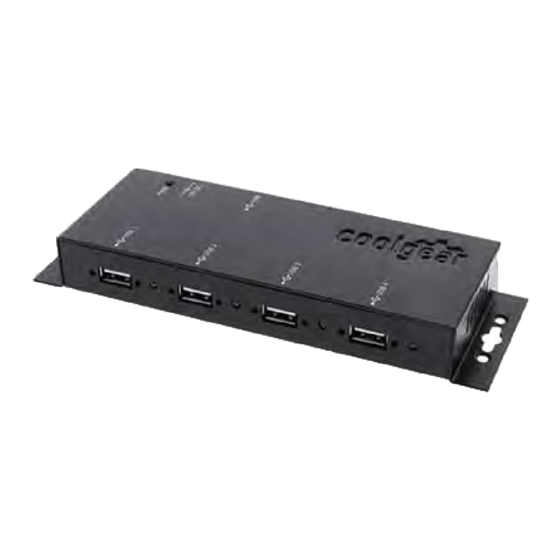 CoolGear USBG-4SU2MLA Metal USB Hub Manuals