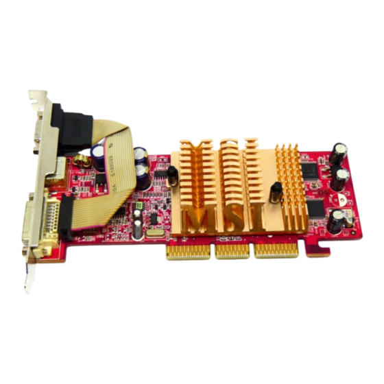 MSI FX5500-TD128LF Quick Installation Manual