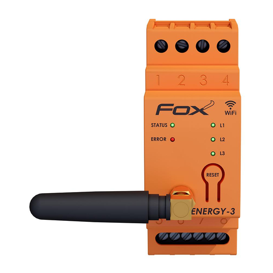 F&F FOX ENERGY 3 Mounting Instructions