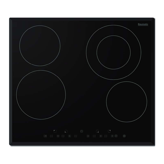 Baumatic BHC606SS Instruction Manual