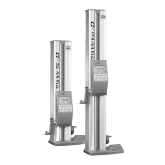 TESA -Hite Plus D Series Instruction Manual