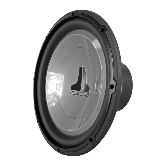JL Audio 13W1v2-4 Owner's Manual