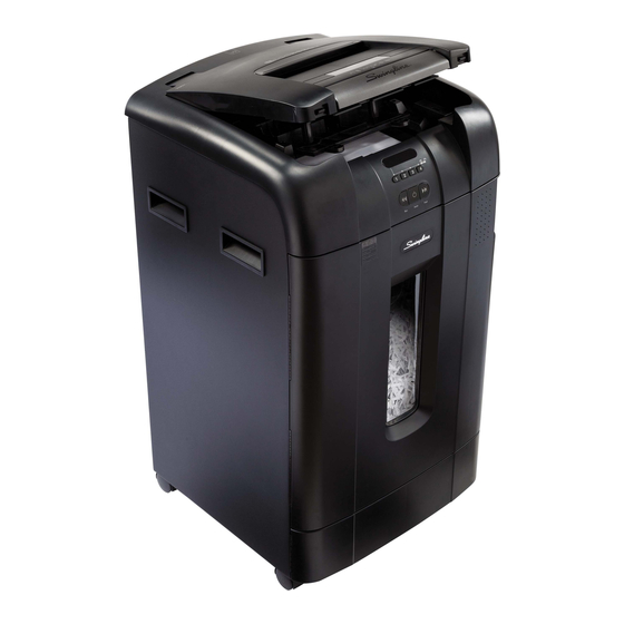 Swingline Stack-and-Shred 750X Instruction Manual