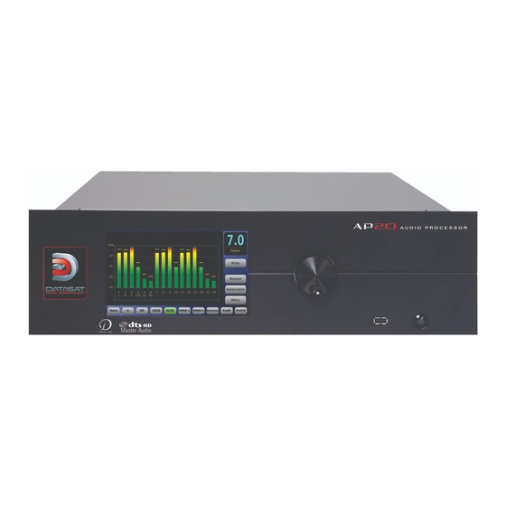 Datasat AP20 Installation And Operating Manual