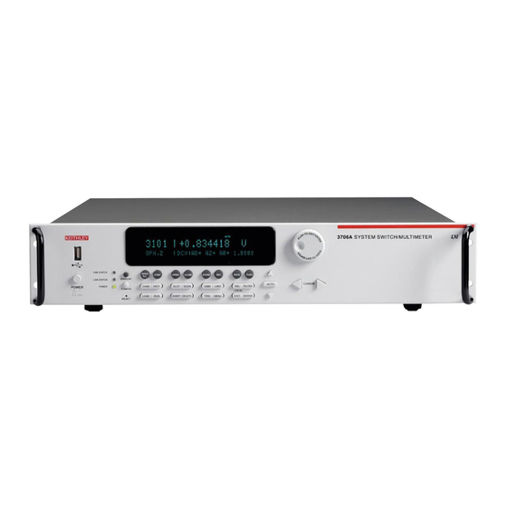 Keithley Series 3700A User Manual