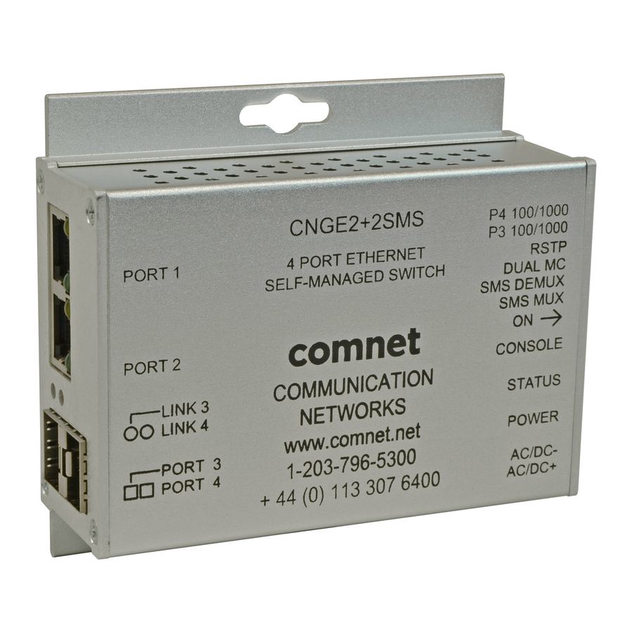 Comnet CNGE2+2SMS Quick Start Manual