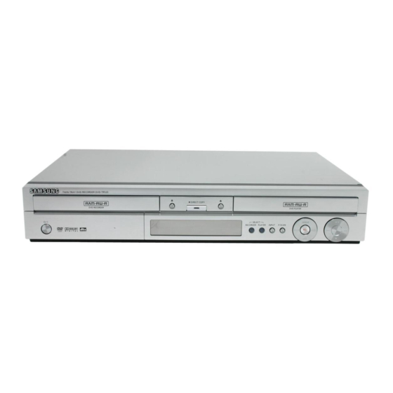 Samsung DVD-TR520 Manuals