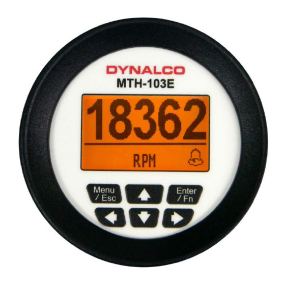Dynalco MTH-103E Installation And Operation Manual