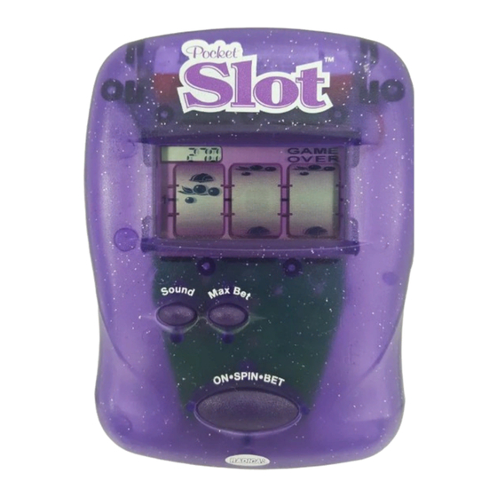 Radica Games Pocket Slot 7 Instruction Manual