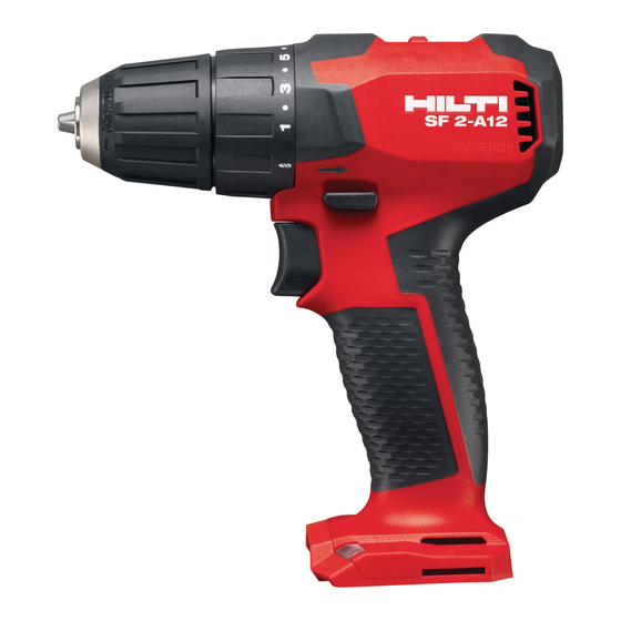 Hilti SF 2-A12 Manual