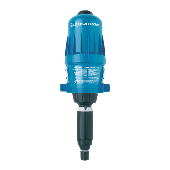 dosatron MKD14MZ3000AF Manual
