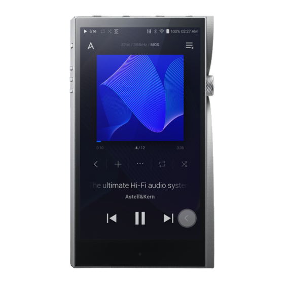 Astell & Kern Dreamus SE200 User Manual