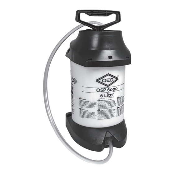OEG OSP6000 Operation Manual And Spare Parts List