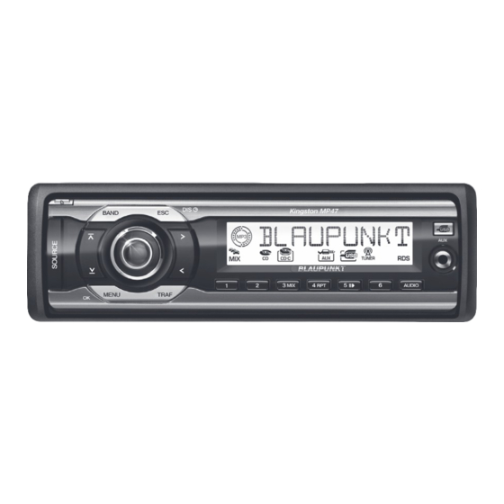 Blaupunkt Kingston MP47 Operating Instructions Manual