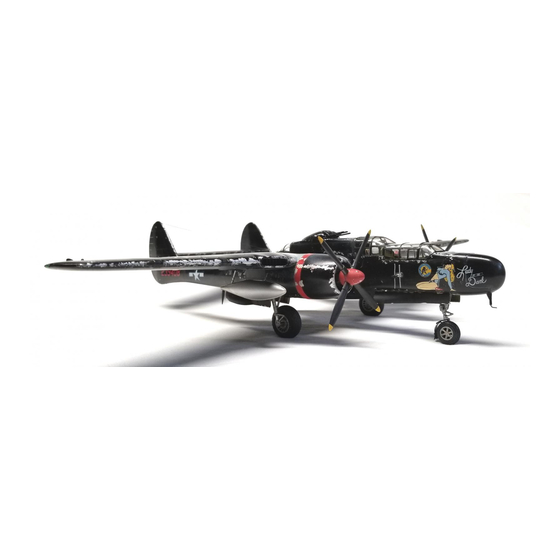 Eduard P-61B undercarriage Quick Start Manual
