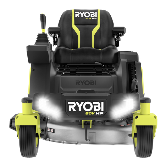 Ryobi RYRM8001 Quick Start Manual