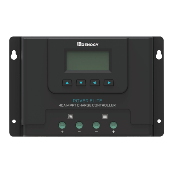 Renogy ROVER ELITE 20A Manual