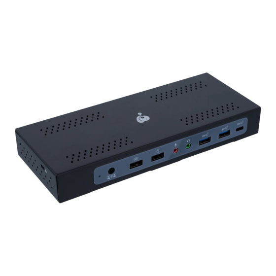IOGear GUD3CDHTAA Laptop Docking Station Manuals