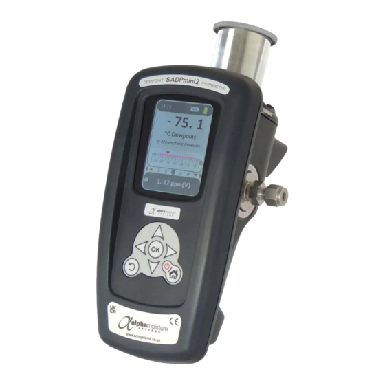 Alpha Moisture Systems SADPmini2-L Quick Start Manual