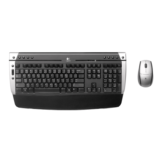 Logitech 967744-0403 - Pro 2400 Cordless Desktop Wireless Keyboard Installation Manual