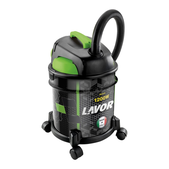 Lavorwash RUDY 1200 S Wet Dry Vacuum Manuals