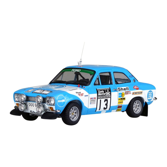 BELKITS Ford Escort Rs1600 Mk1 Quick Start Manual