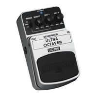 Behringer Ultra Octaver UO300 User Manual