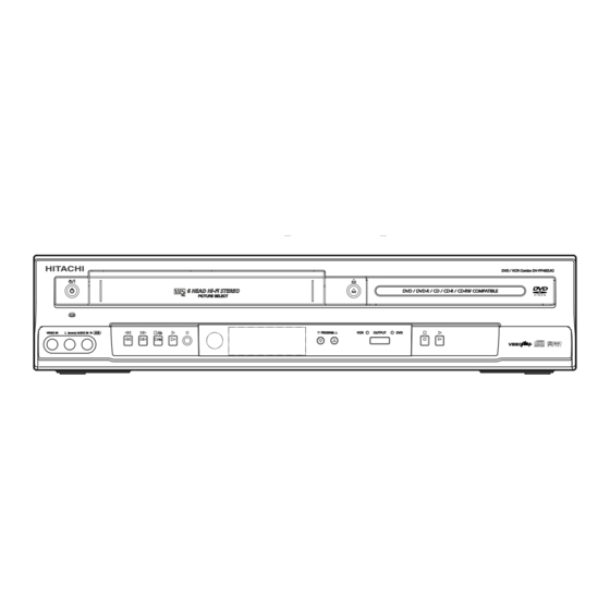 Hitachi DV-PF4EUK Instruction Manual