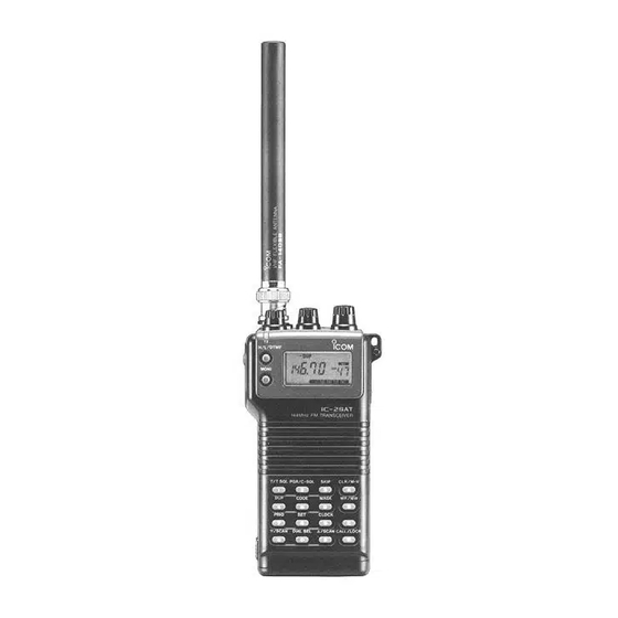 Icom IC-2SAT Instruction Manual